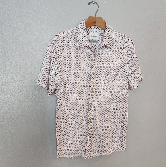 Goodfellow Button Up Short Sleeve Collared Shirt - Picture 5 of 9